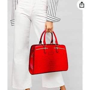 Ostrich Red Dasein Handbag Affordable